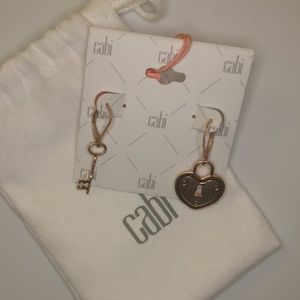 Cabi Lock and Key Earrings